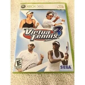 Virtua Tennis 3 (Xbox 360, 2007) Sports Complete Tested Working